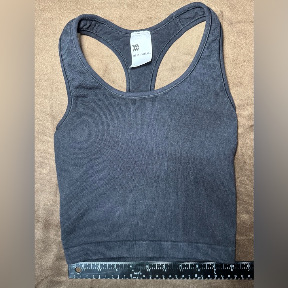 All in Motion Black Racerback Tank Size XS - Picture 2 of 7